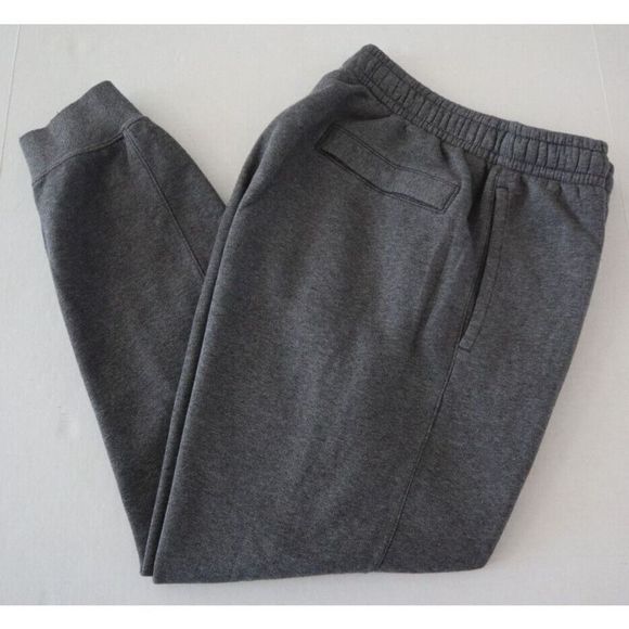 Nike BV2671 071 Men's Sz M Charcoal Heather Gray Club Fleece Cuffed Jogger Pants - Picture 6 of 12